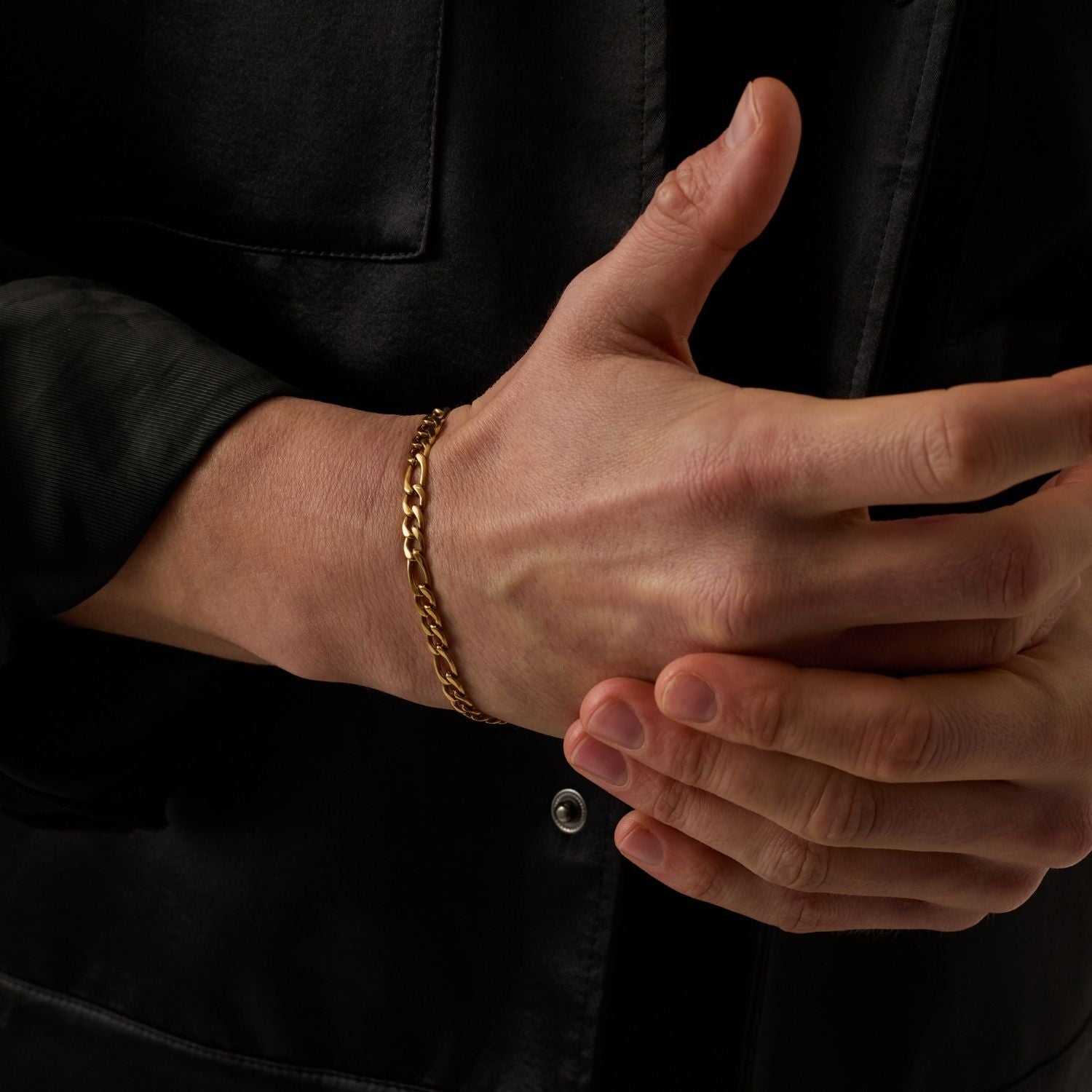 Figaro Bracelet (Gold) 5mm