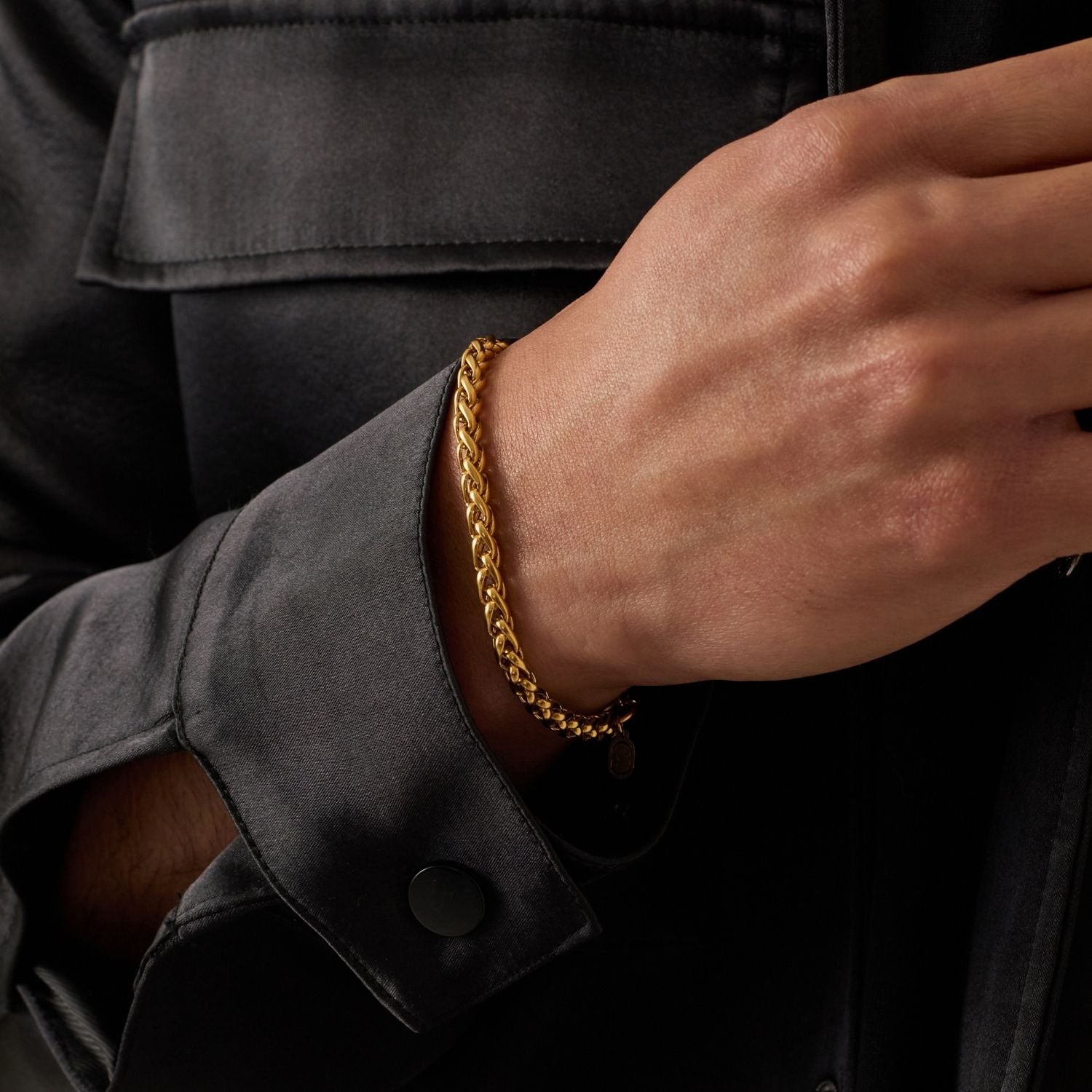 Wheat Bracelet (Gold) 5mm