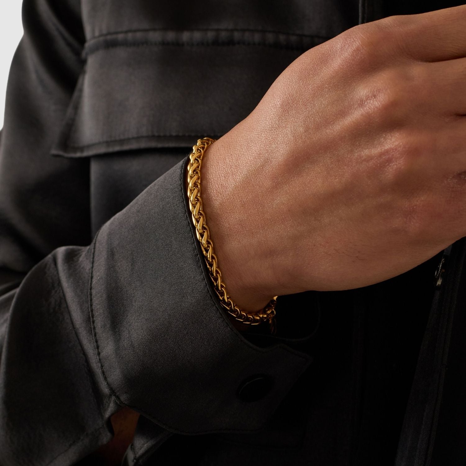 Wheat Bracelet (Gold) 5mm