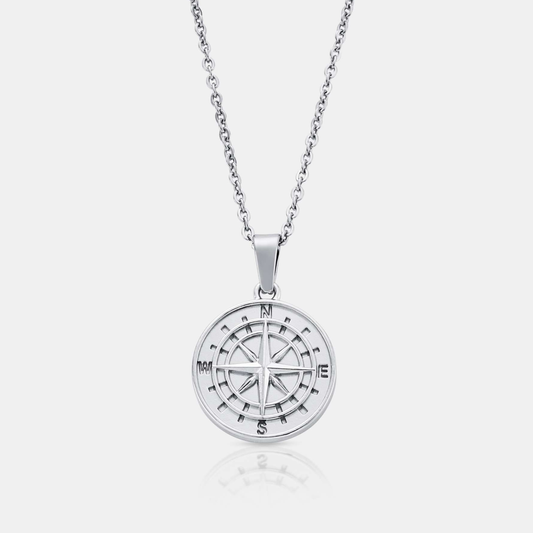 Compass Pendant (Silver)