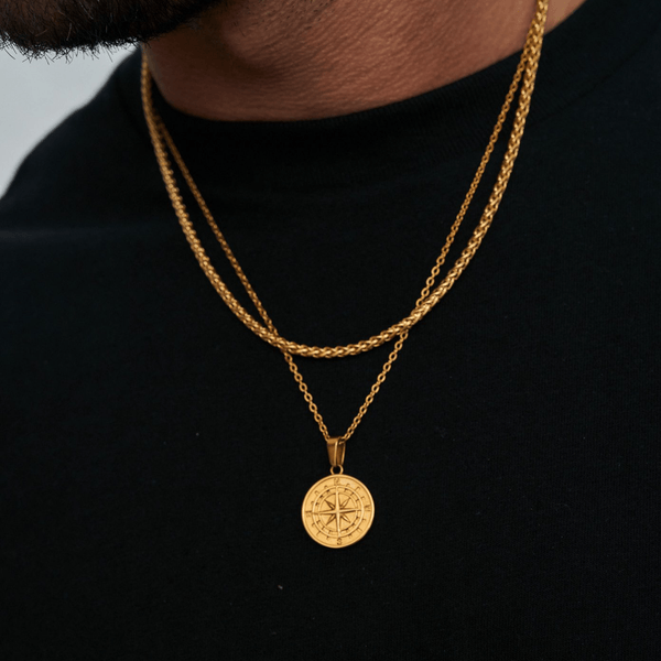 Compass Pendant (Gold)
